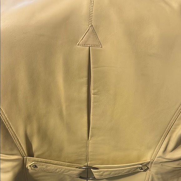 Yellow Leather Women's Jacket - Picture 8 of 8